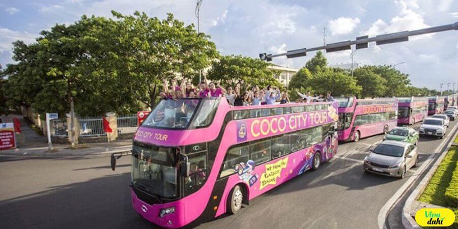 Các tuyến xe bus phục vụ trong khu vực tham quan.