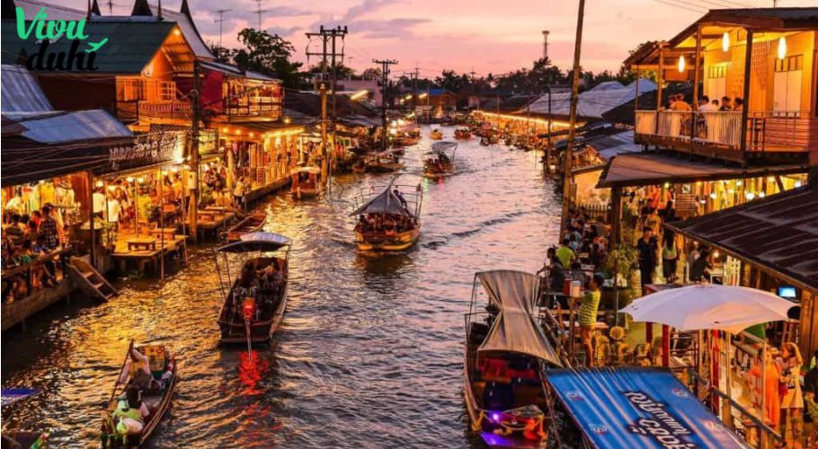Chợ Nổi Damnoen Saduak Chợ Nổi Damnoen Saduak